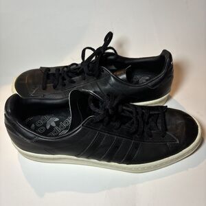 Adidas Originals Campus 80S Mens Size 10 Black Leather 2008 Sneaker G02322